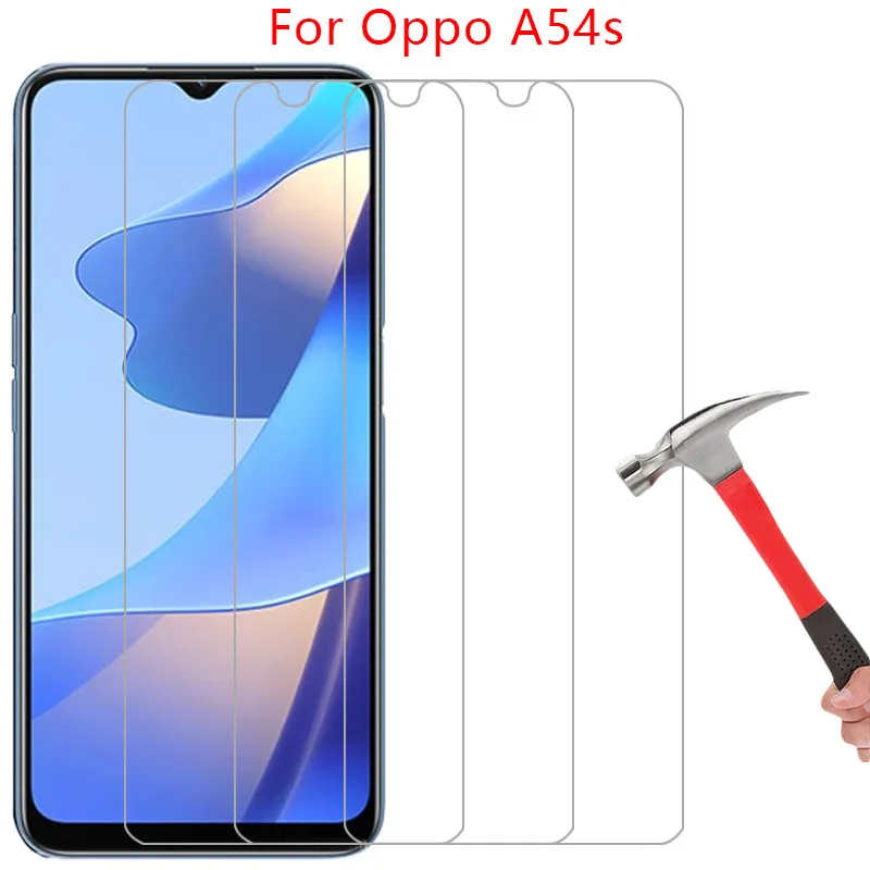 screen protector for oppo a54s protective tempered glass on oppoa54s a 54s 54 a54 s phone film glas 9h opo opp oppa appo opoa54s