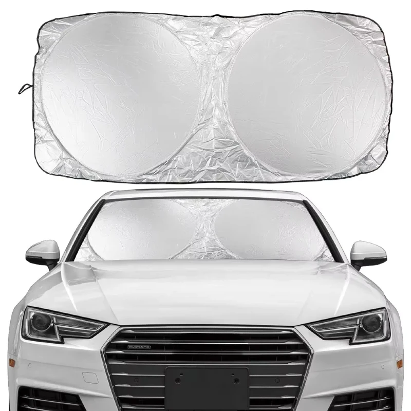 Car Windshield Sun Shade Anti-UV Interior Protector Folding Sunshade Cover Visor Auto Accessories Windscreen Parasol