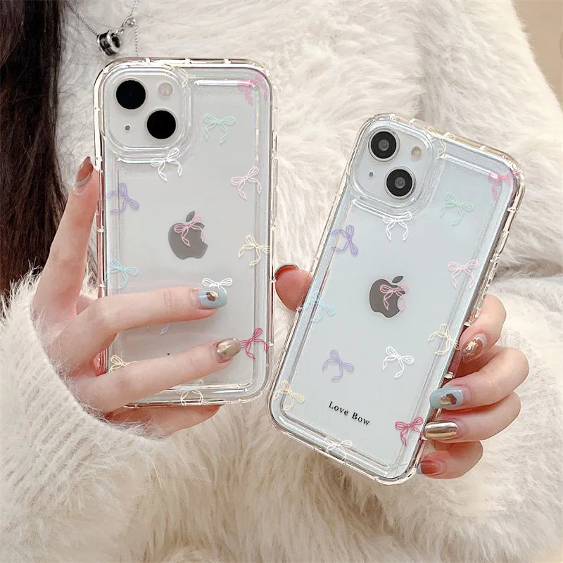 Soft TPU Case For iPhone 17 Pro Fundas iPhone 17 Air 16 Pro Max 15 14 Plus 13 12 11 X XS XR 7 8 SE Funda Pink Bow Clear Cover Soft TPU Case For iPhone 17 Pro Fundas iPhone 17 Air 16 Pro Max 15 14 Plus 13 12 11 X XS XR 7 8 SE Funda Pink Bow Clear Cover