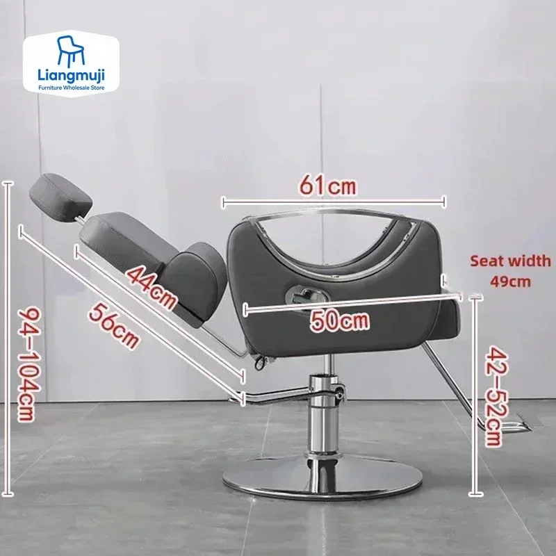 كراسي الحلاق المهنية الحلاق الفاخرة حصيرة كرسي المتداول تصفيف الشعر كرسي مريح صالون الشعر سيلا صالون الأثاث