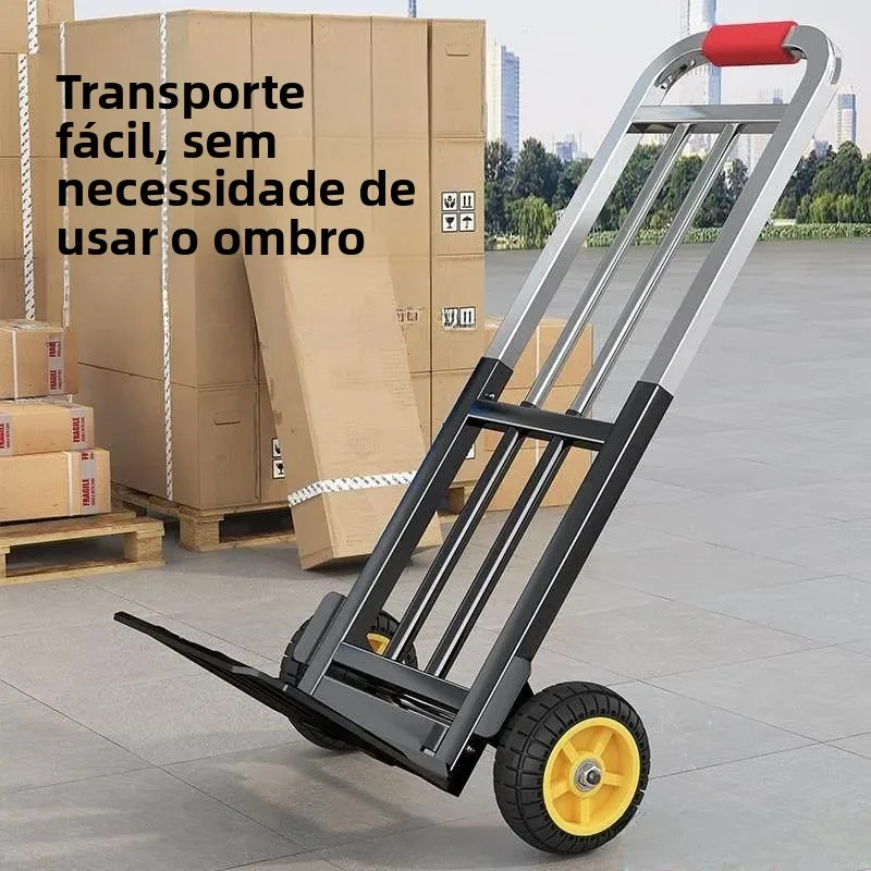 special-purpose-cargo-carrying-sound-system-hand-pulling-luggage-cart-double-trailer-tractor-trailer-frame-portable-shopping