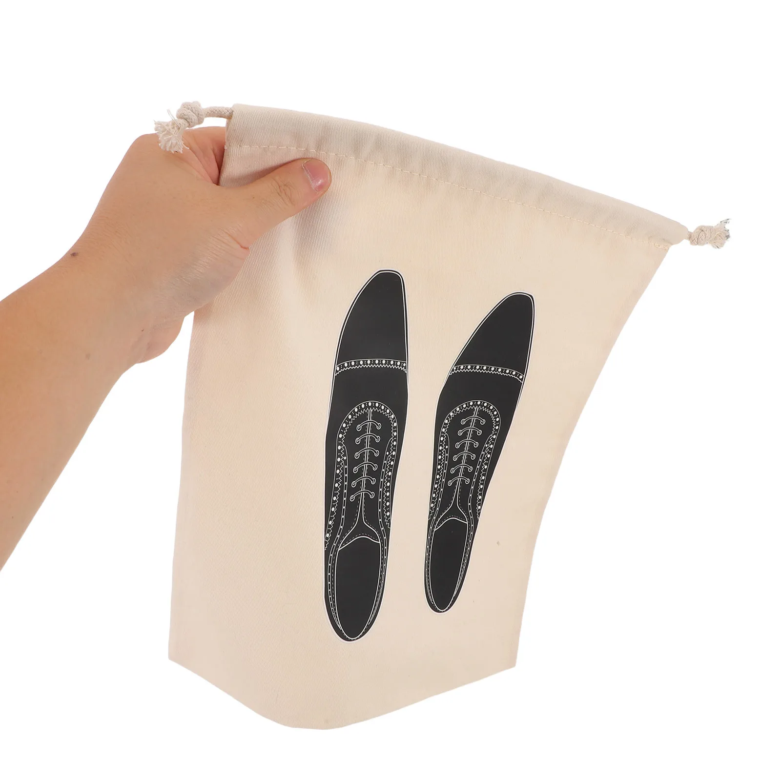 

2Pcs Travel Shoe Bags Cotton Drawstring Dustproof Reusable Sneaker Storage Organizer Lightweight Shoe Packing Bags for Gym Dorm