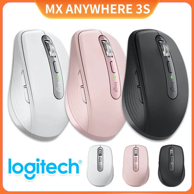 

Logitech Master Series MX Anywhere 3S Wireless Mouse Bluetooth Girls Office Tablet Charging G304/G203/M750