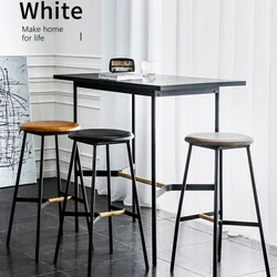 Tabouret haut de style américain, chaise de bar simple, tabouret rond créatif, maison, café, rétro, style industriel