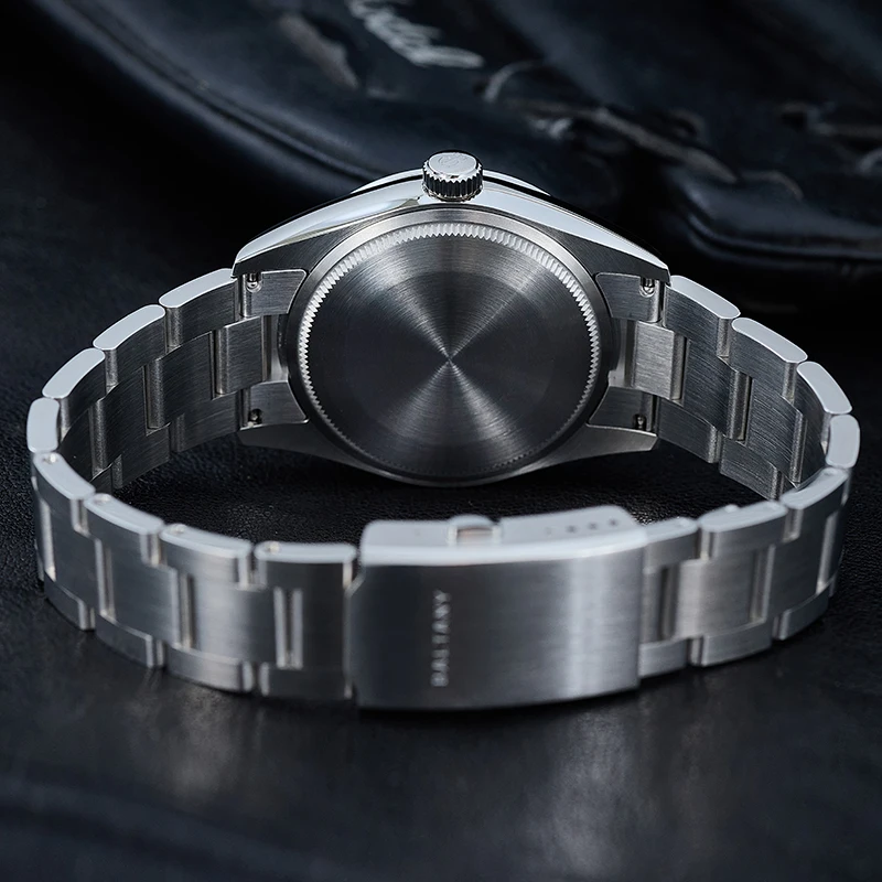 Baltany 39 مللي متر NH38 التلقائي فستان ساعات رجالية BGW9 مضيئة 20Bar سوار الفولاذ المقاوم للصدأ ثلاثية الأبعاد المدخن الهاتفي ساعة رياضية للرجال