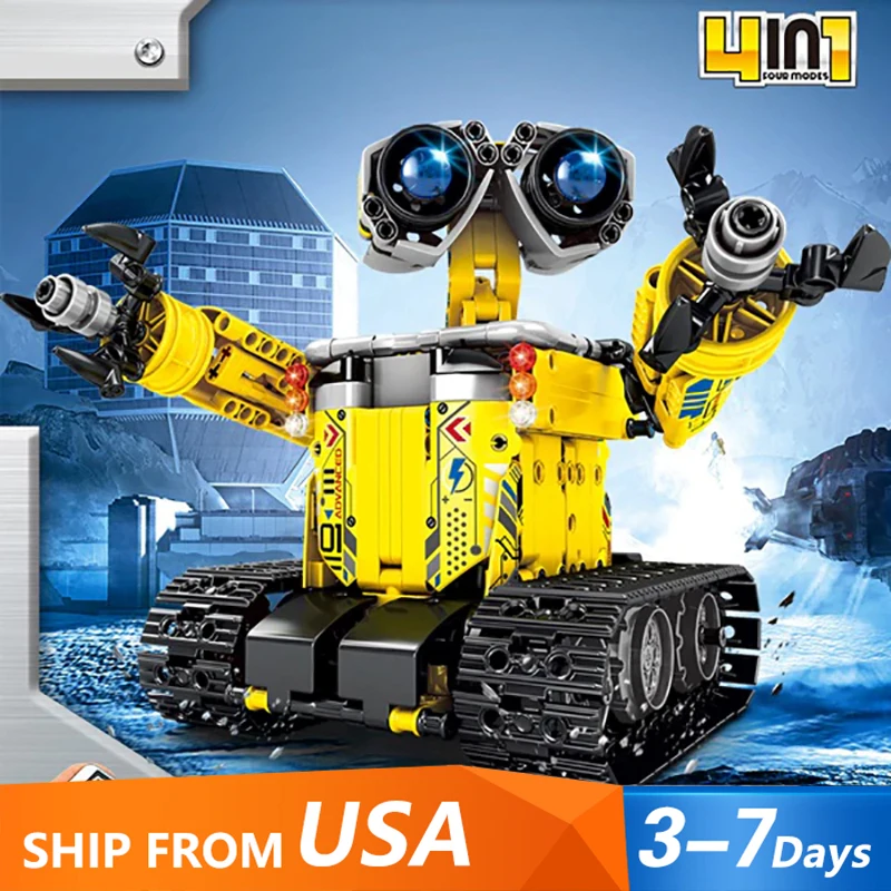 659PCS Wall-E Robot Building Blocks Model Compatible With 21303 Creative DIY Transformation Robot Bricks Puzzle Toys Kids Gift