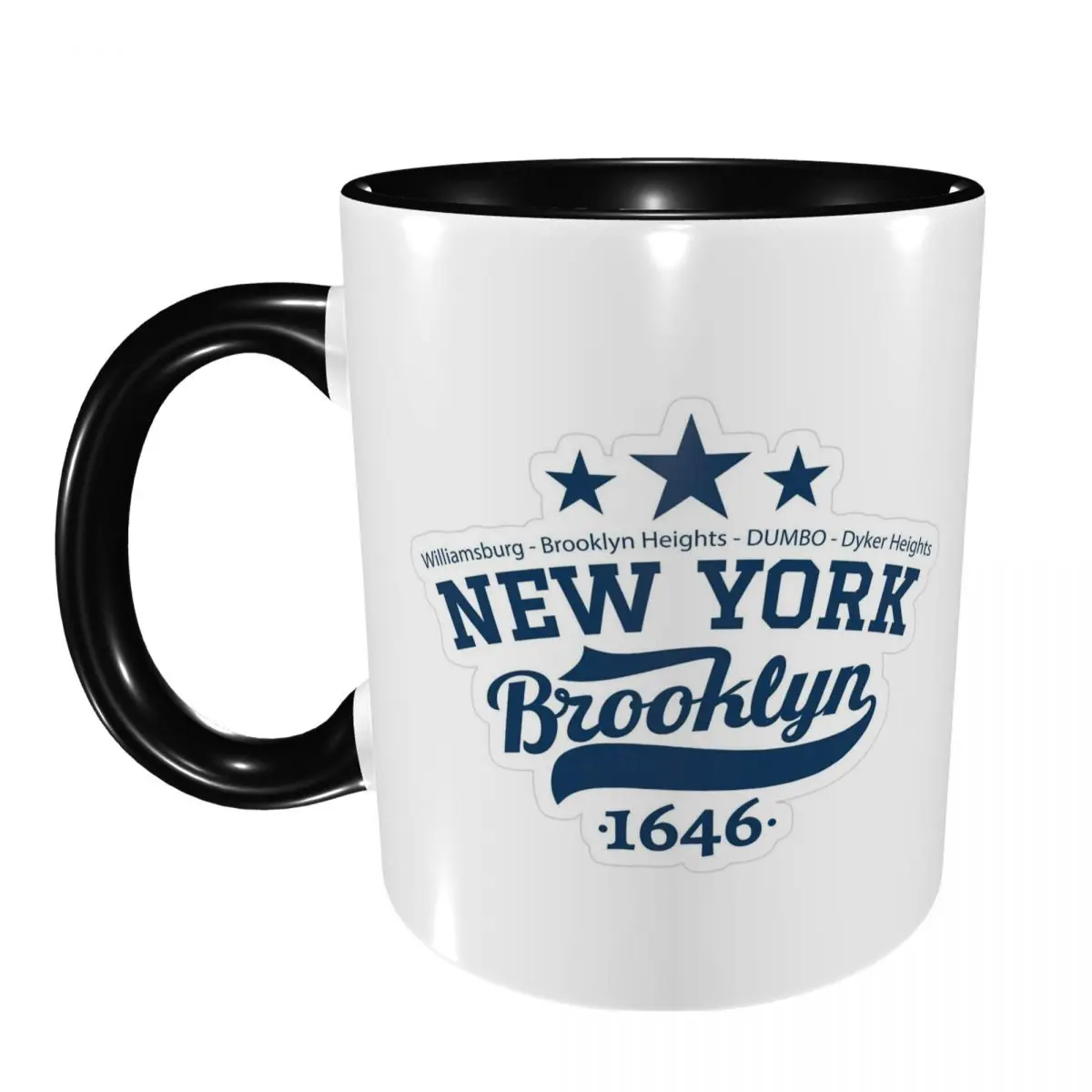 Brooklyn New York Mug Funny Ceramic Coffee Cups Tea Mugs Milk Cup Drinkware Gifts for Friends