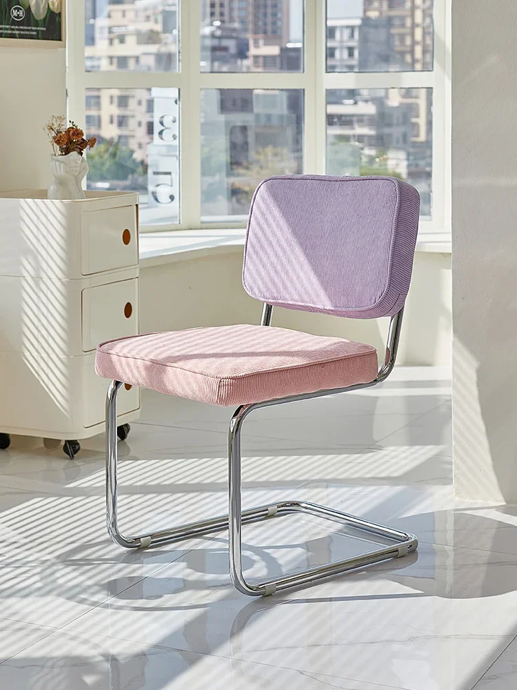 الشمال أثاث المنزل الطعام كرسي ضوء أثاث غرفة المعيشة الفاخرة Ins سروال قصير كراسي القهوة غرفة نوم مسند الظهر كراسي الغرور #5