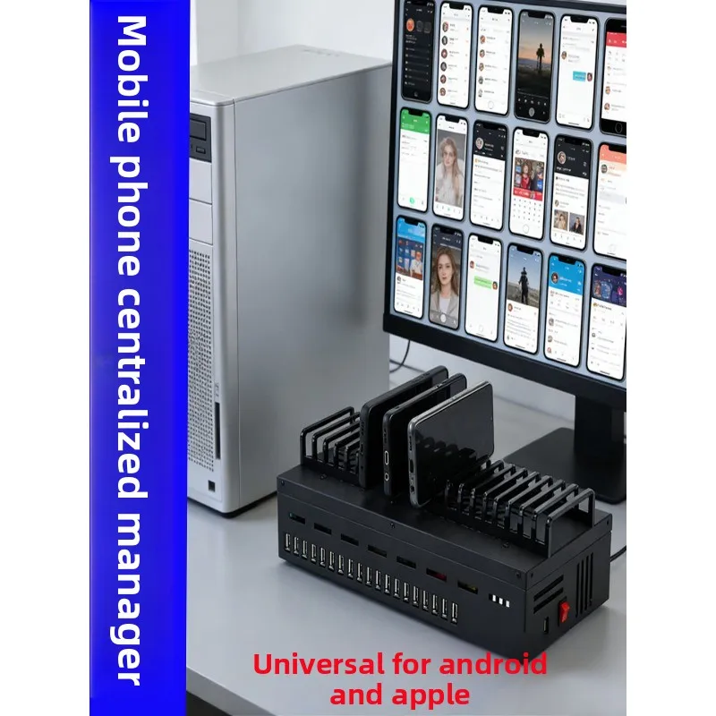 Universal USB double-layer mobile phone hub for mobile phones of each system, and send mobile phone data cable.