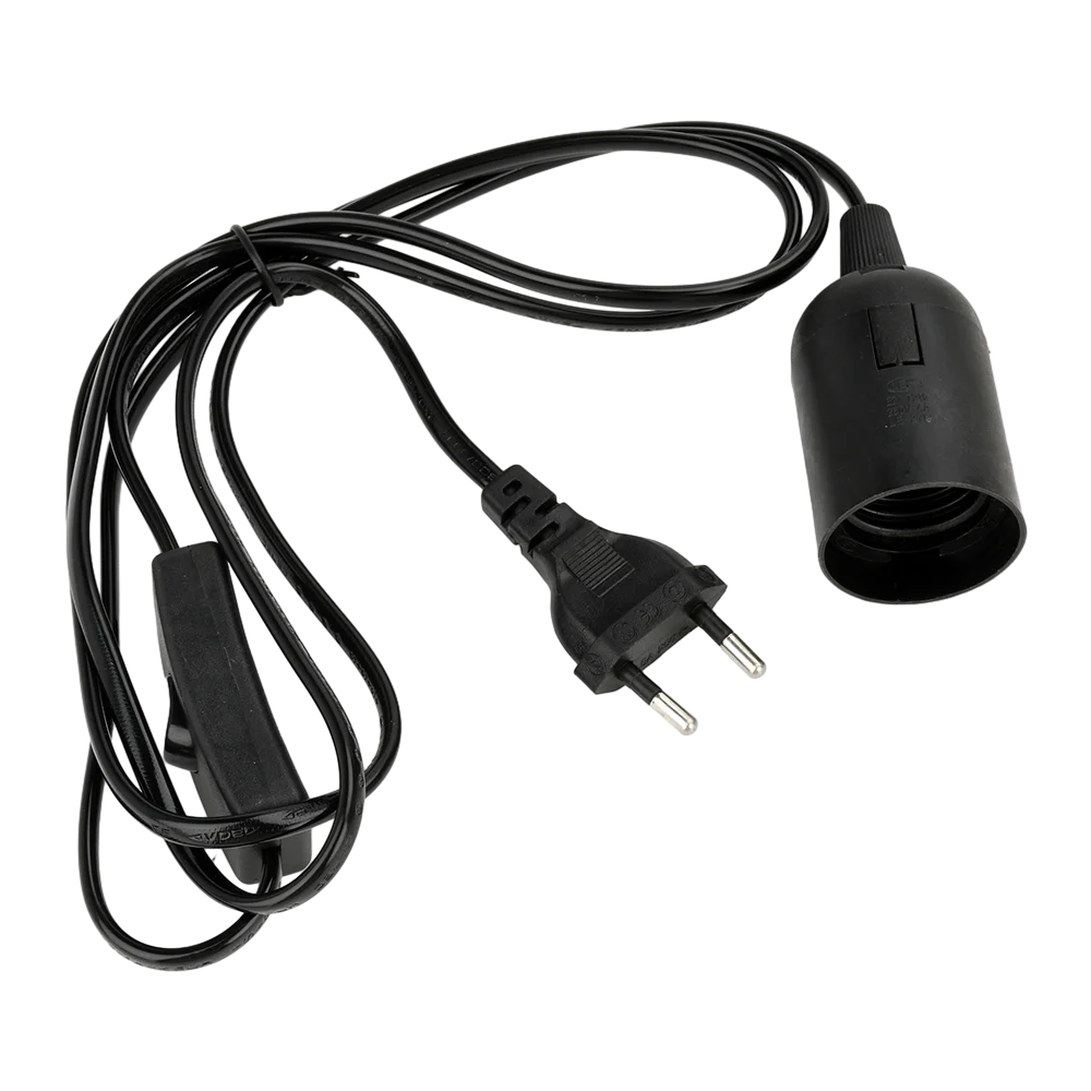 

Plug Wire Power Cord Cables E27 Lamp Base Holder With Switch Wire For Pendant Led Bulbs Fixture Hanglamp Suspension Socket