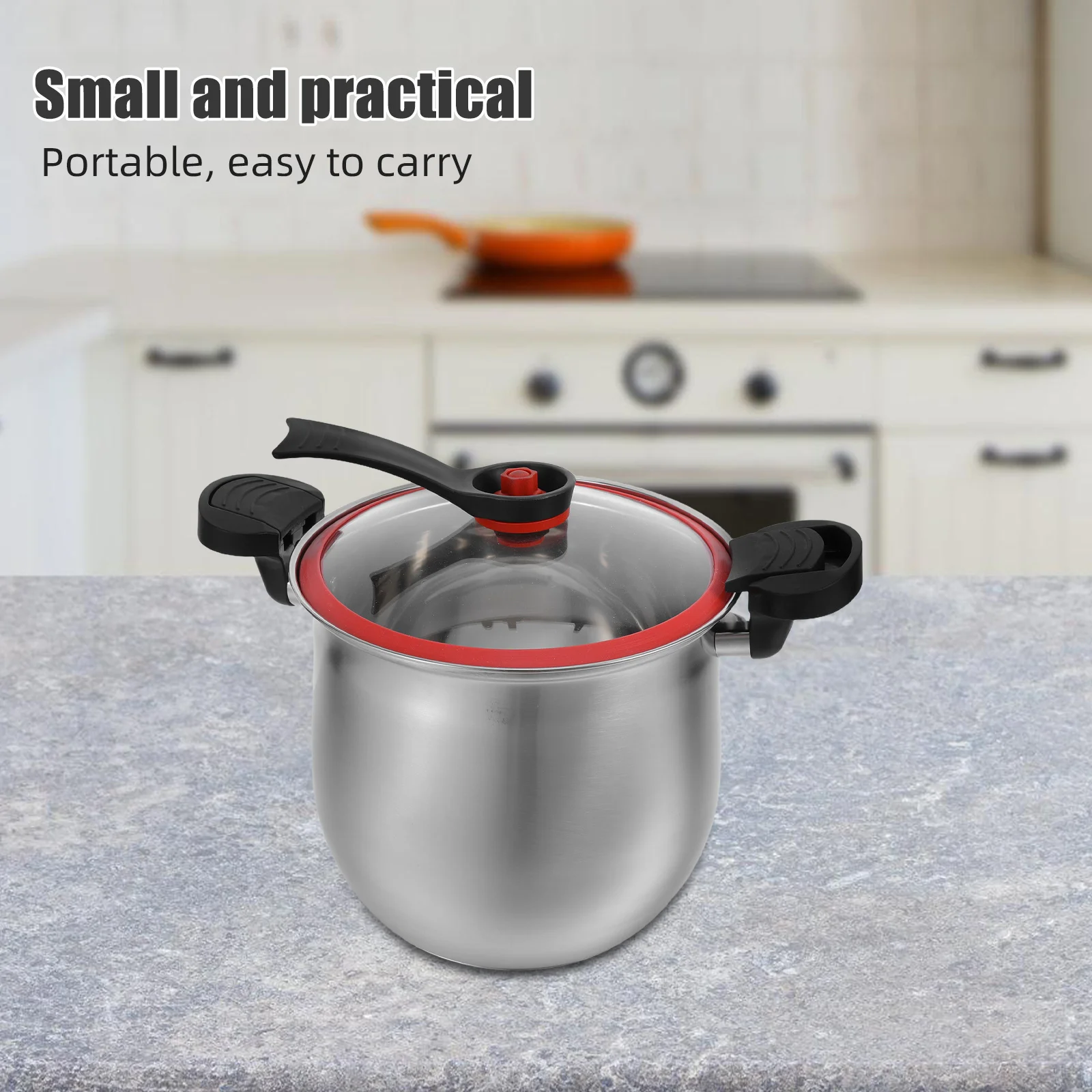 

8L Micro-Pressure Stock Pot Stainless Steel Soup Cookware For Stew Noodle Pasta Cooking Multi-Functional Kitchen Pot Gas