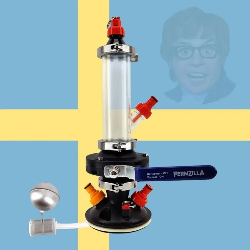 KegLand Paquete de presión de bomba sueca Bong de elaboración de cerveza de 2" para fermentación casera de cerveza FermZilla Fermentor