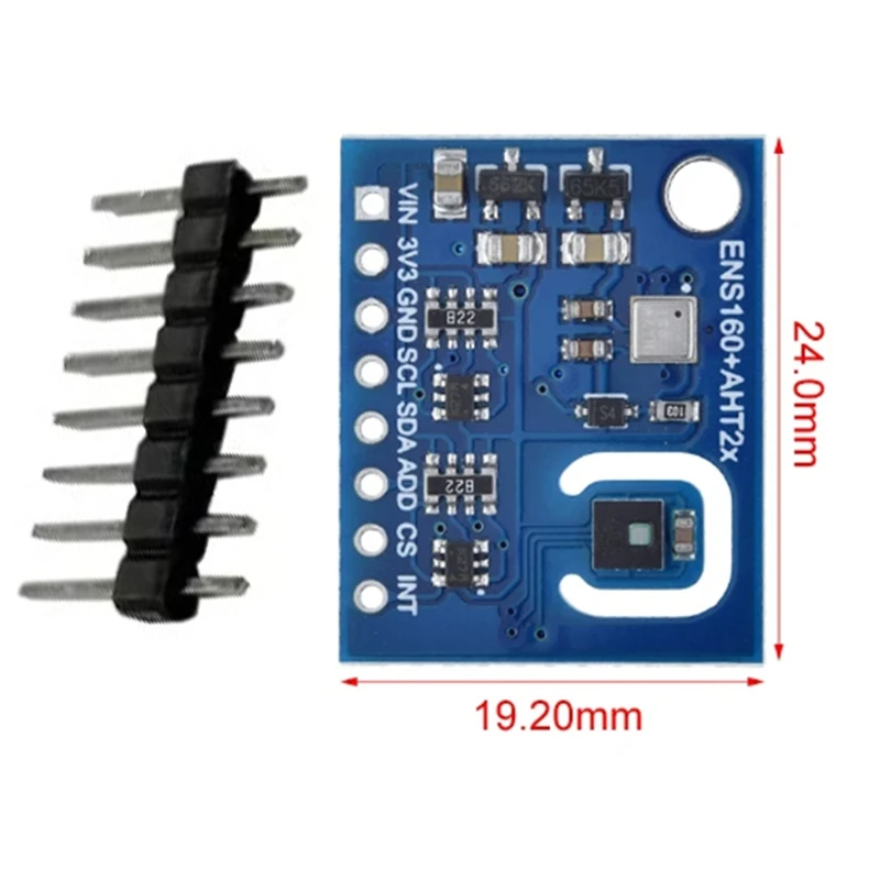 ENS160+AHT21 CARBON Dioxide CO2 ECO2 TVOC Air Quality Temperature Humidity Sensor Replace CCS811