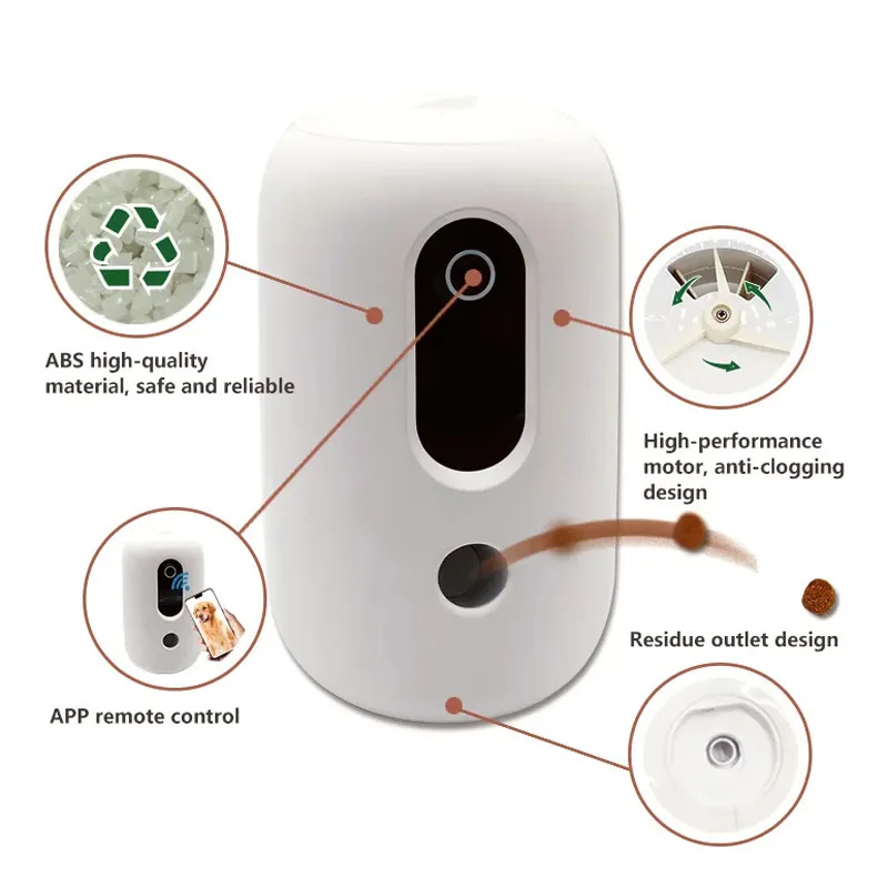 Snack Feeder Automatic Auto-treat Treat-tossing Smart Interactive Dog Pet with Treat Dispenser