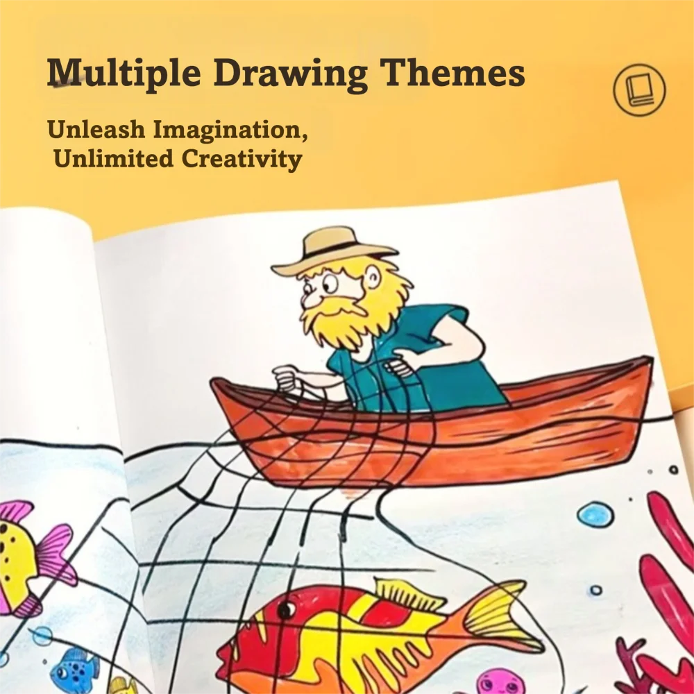 48 Pages Coloring Books Educational Develop Intelligence Picture Book Develop Imagination Develop Creative Art Supplies
