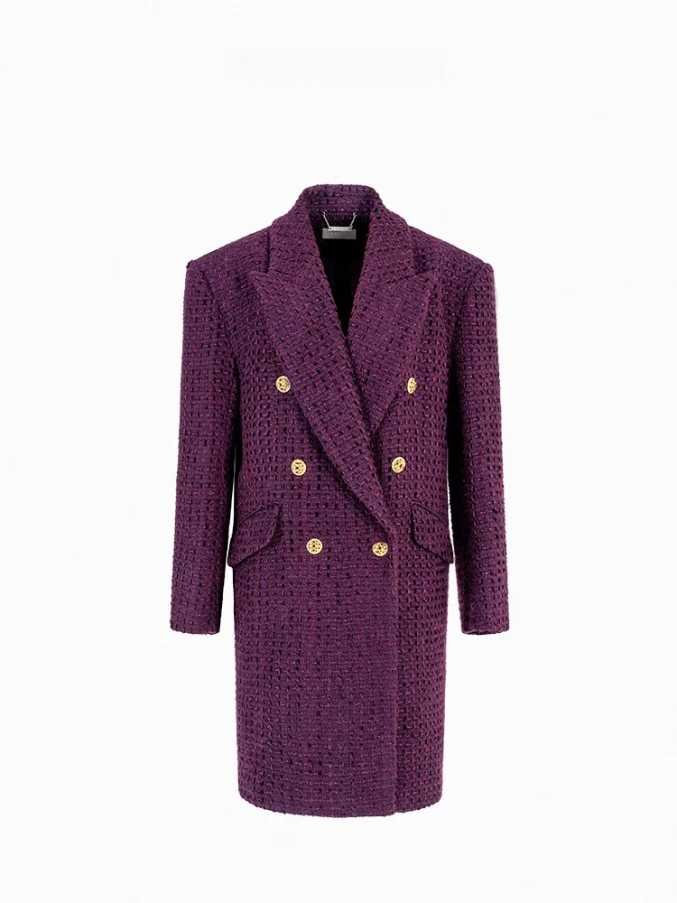 

Женский шерстяной пиджак-ветровка Ele Sle Small Fraance Wind Coat, оригинальный дизайн, повседневный стиль, от Maggie Ma