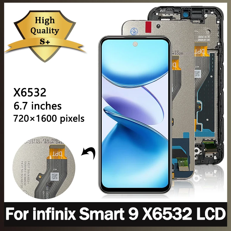 مراجعة تفصيلية لشاشة LCD لجهاز Infinix Smart 9 X6532 نموذج X6532