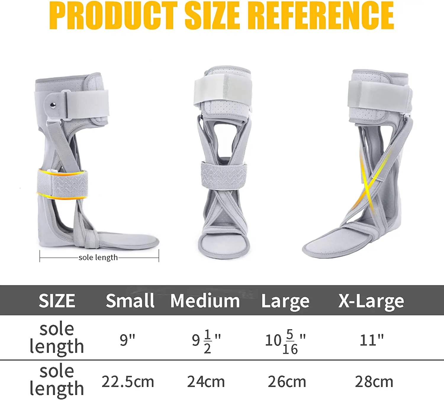 Medical AFO Foot Drop Brace Ankle Foot Orthosis, Drop Foot Support for Walking with Shoe for Men and Women Stroke, Hemiplegia