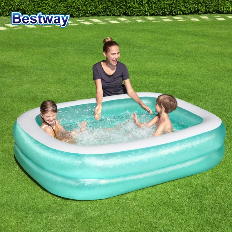 Bestway-Inflável clara piscina familiar, diversão familiar calorosa, pátio, festas aquáticas, 54005, 1pc