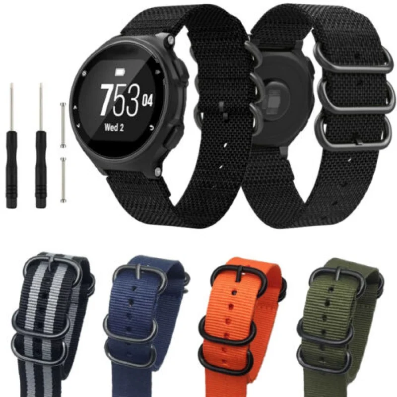 Nylon Watch Band For Garmin Forerunner 235 735xt 230 220 Approach S20 S6  Wristband Men Women Replacement Watch Strap