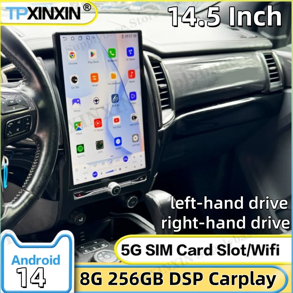 

14.5 Inch Car Radio For Ford Everest F250 Ranger 2015~2021 Multimedia Android Auto GPS Navigation Player Audio Screen Head Unit