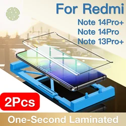 2Pcs For Note Redmi 14 13 Pro Plus + Explosion-proof Screen Protector Protective With Install Kit Not Tempered Glass