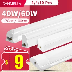 120cm Led Tube Light T5 T8 For Home 110V 220V Led Lamp Tube Bar 40W 60W 4ft Led Tube light 1200mm /1000mm/ 900mm Tube lighting