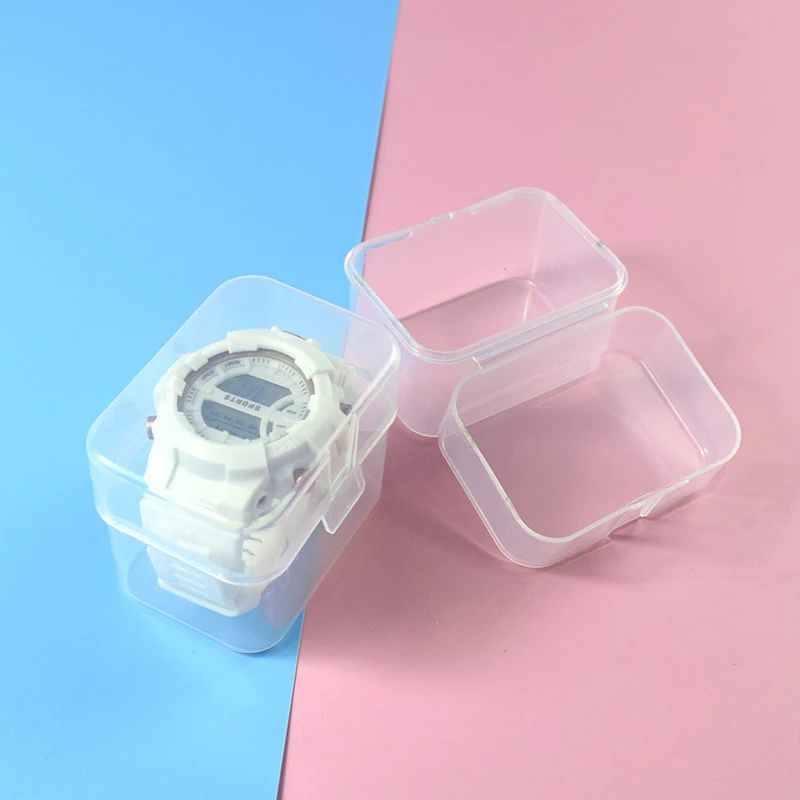 Clear Box Plastic Watch Storage Holder Case Portable Adult Children's Smart Watch Protective Boxes Organizer Jewelry Display Box