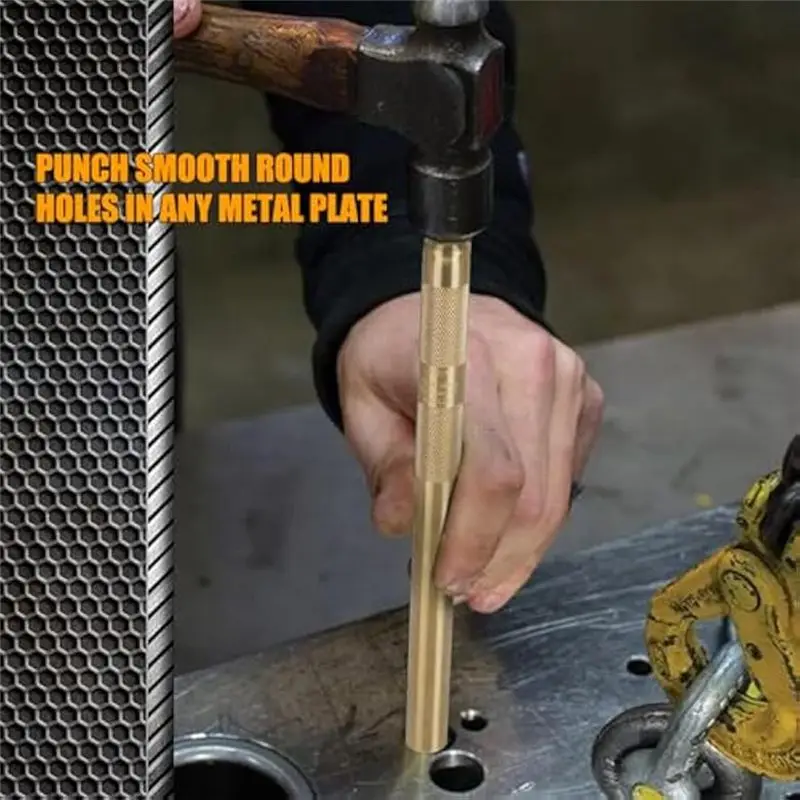 2026 HOT Brass Drift Punch Tool Set 5 Piece With 1/4 Inch, 3/8 Inch, 1/2 Inch, 5/8 Inch, 3/4 Inch Brass Drift Punches