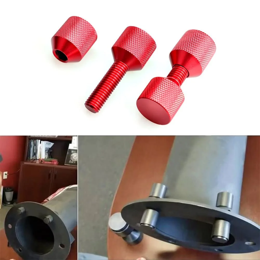 Dual-Hole Flange Locating Pins With Integrated Level Designed Specifically For 1-1/8 Inch 150 Lb Flange Systems