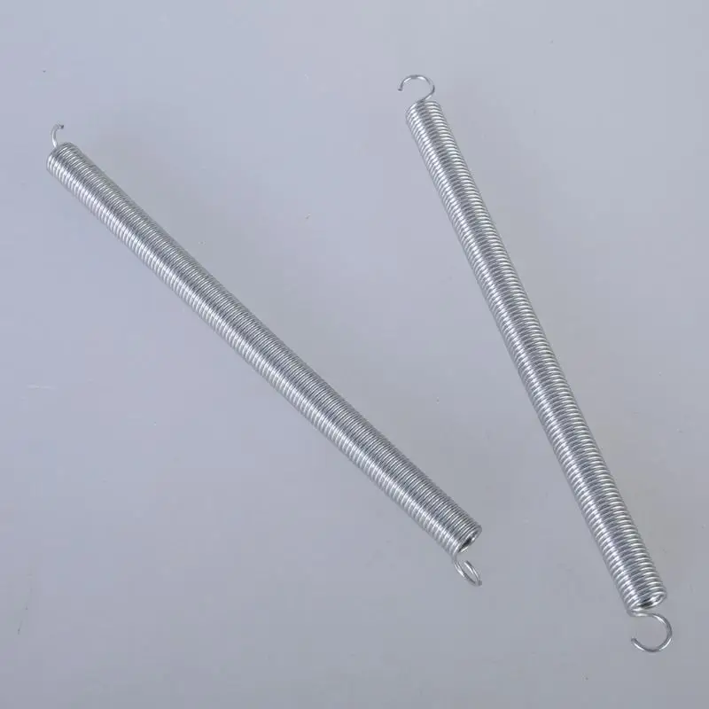 652F 12 قطعة الفولاذ المقاوم للصدأ التوتر تمديد الربيع سلك قطر 0.047 بوصة التراجع الربيع الميكانيكية الينابيع مع هوك