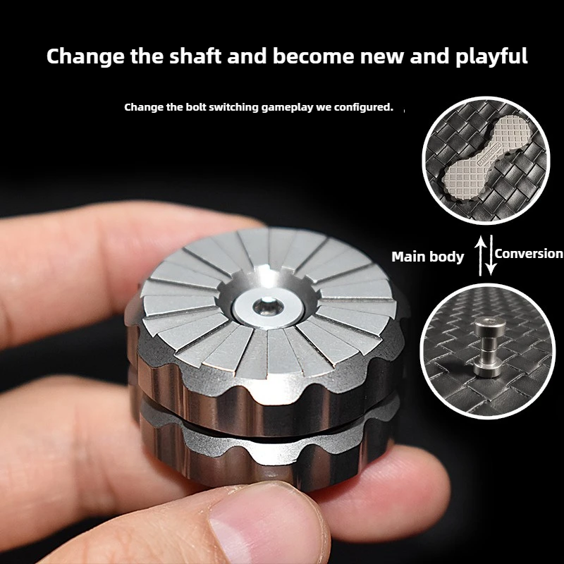 DANHUO dwurdzeniowy EDC mechaniczny metalowy zatrzask moneta opuszek palca metalowa karta Push dekompresja zabawka na biurko prezent