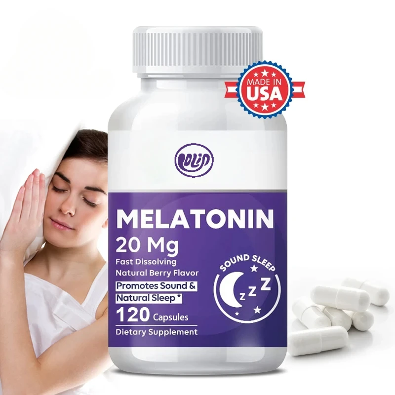 20mg Melatonin Capsules for Sleep Support