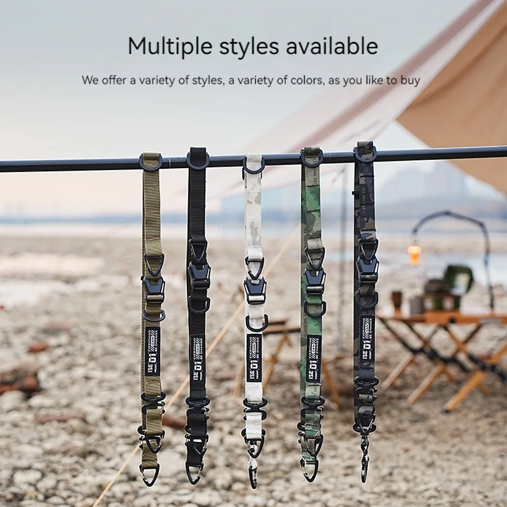 حزام حقيبة للتخييم في الهواء الطلق سريع الإصدار مع حلقة معلقة متعددة الوظائف وحزام حقيبة كروس قابل للتعديل #3
