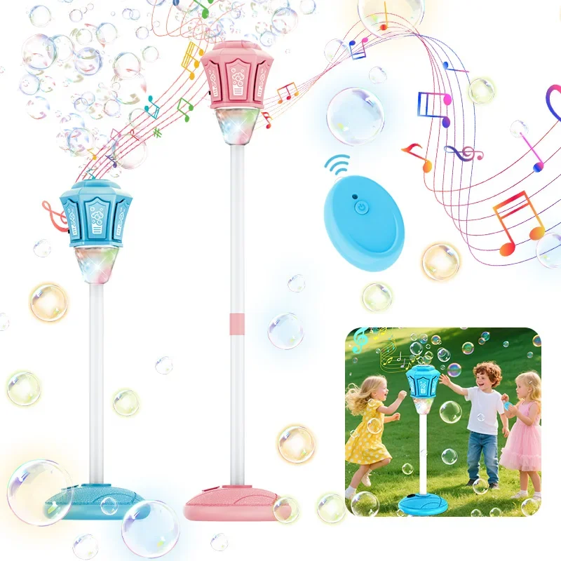 

Remote Control Full Automatic Outdoor Street Light Electric Bubble Blower Adjustable Height for Weddings Birthday Outdoor Party