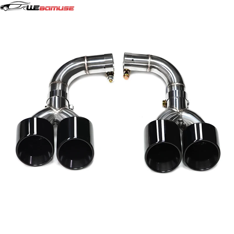 1 Pair Exhaust Pipes For Audi Q5 2021 to 2023 Upgrade SQ5 Four Outlet Sport Muffler Tip Tailpipe Exhaust System Nozzles