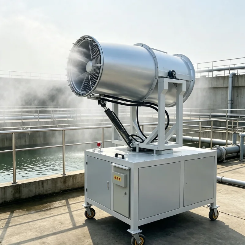 Fog Cannon Machine Balanced Water Pressure Output Automatic Swing Sprayer For Industrial Raw Material Yard Dust Suppression