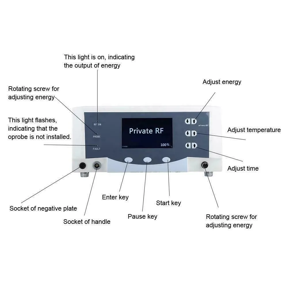 Máquina fracionária do rf de thermiva para o rejuvenescimento privado do elevador da pele cuidados privados que aperta a máquina do rf da fração do reparo