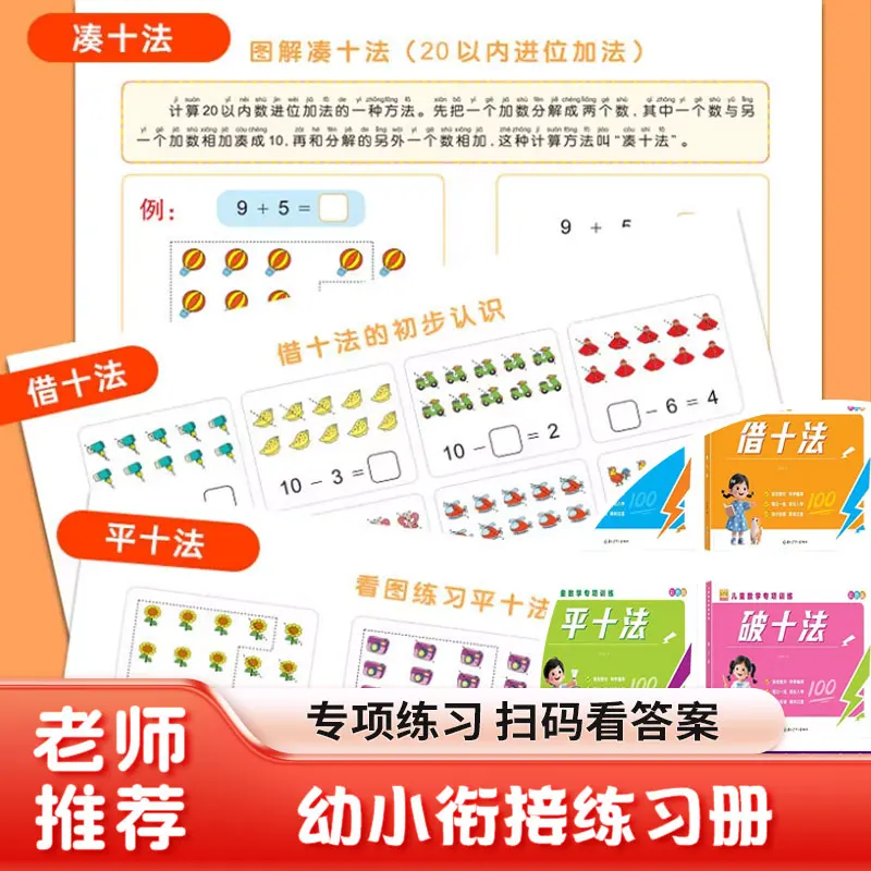 Targeted Math Practice for Early Learners: Master Make-Ten & Break-Ten Methods | Visual Equation Building Workbook (K-1)
