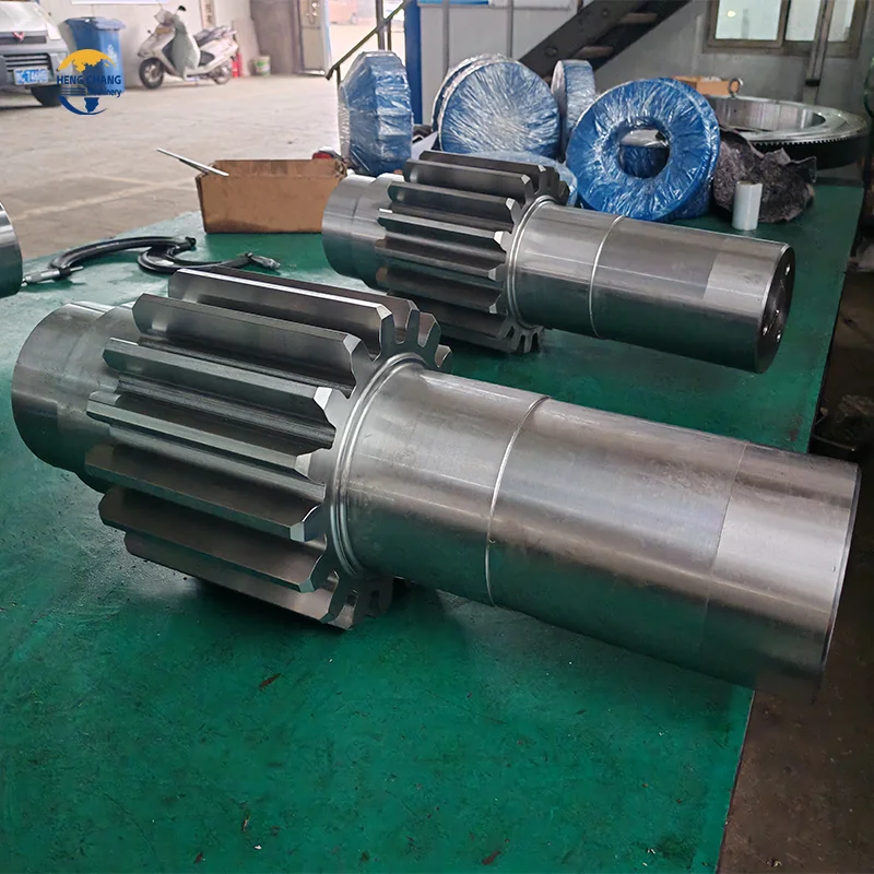 China Manufacturer Custom Main Drive Pinion Shaft Forging Long Spline Large Helical Gear Shaft