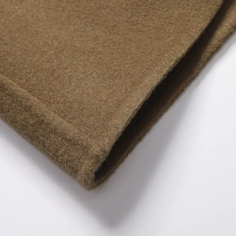 

Повседневное мужское двустороннее шерстяное пальто, осень-зима, твидовая ветровка средней длины, Jaet Sli, австралийское пальто из овчины