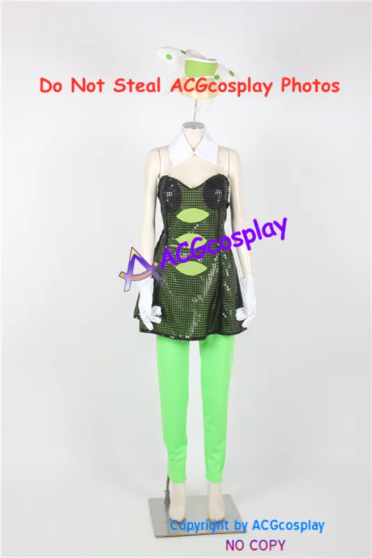 Splatoon Marie Cosplay Costume with Headgear view 2