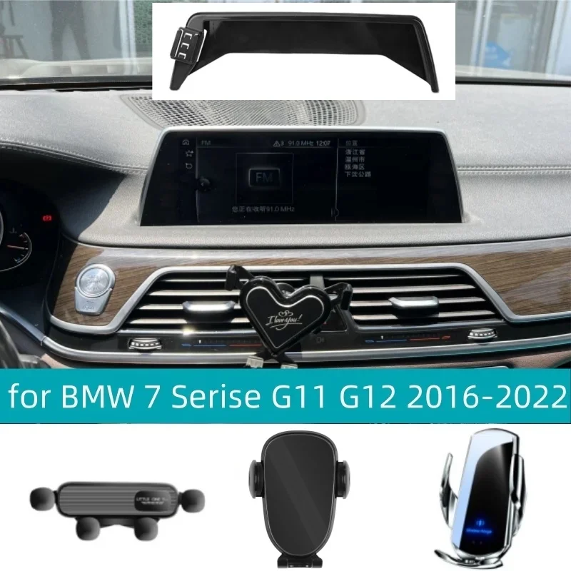 10,3-Zoll-Bildschirm Autotelefonhalter Feste Basis Multimedia für BMW 7er G11 G12 2016 2017 2018 2019-2022 Autohalterung Zubehör – Detail 1