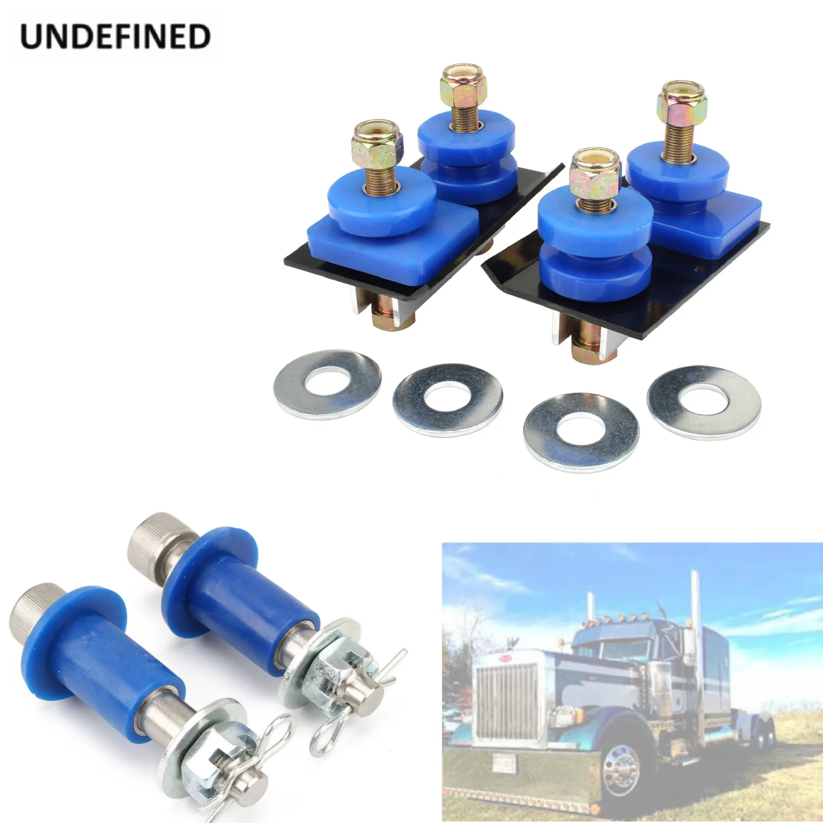 For Peterbilt 379 Hood Hinge Pivot Bushing Kits Mount Bolt Set 13-04154 13-04164