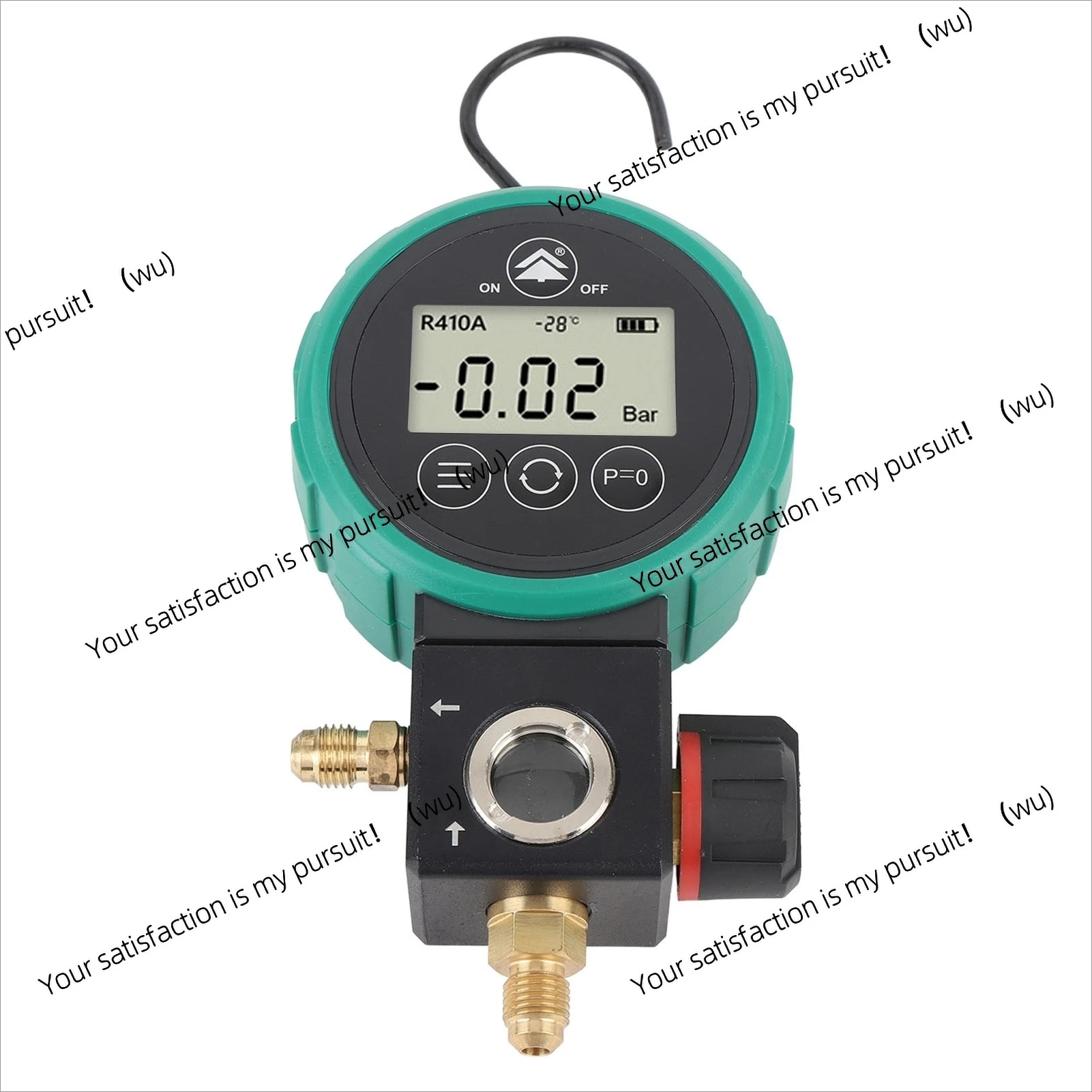 Digital HVAC Instrument Ball Valve, Stable Vacuum Gauge Tester Multifunctional Timed Stop Air Conditioning Fluoride