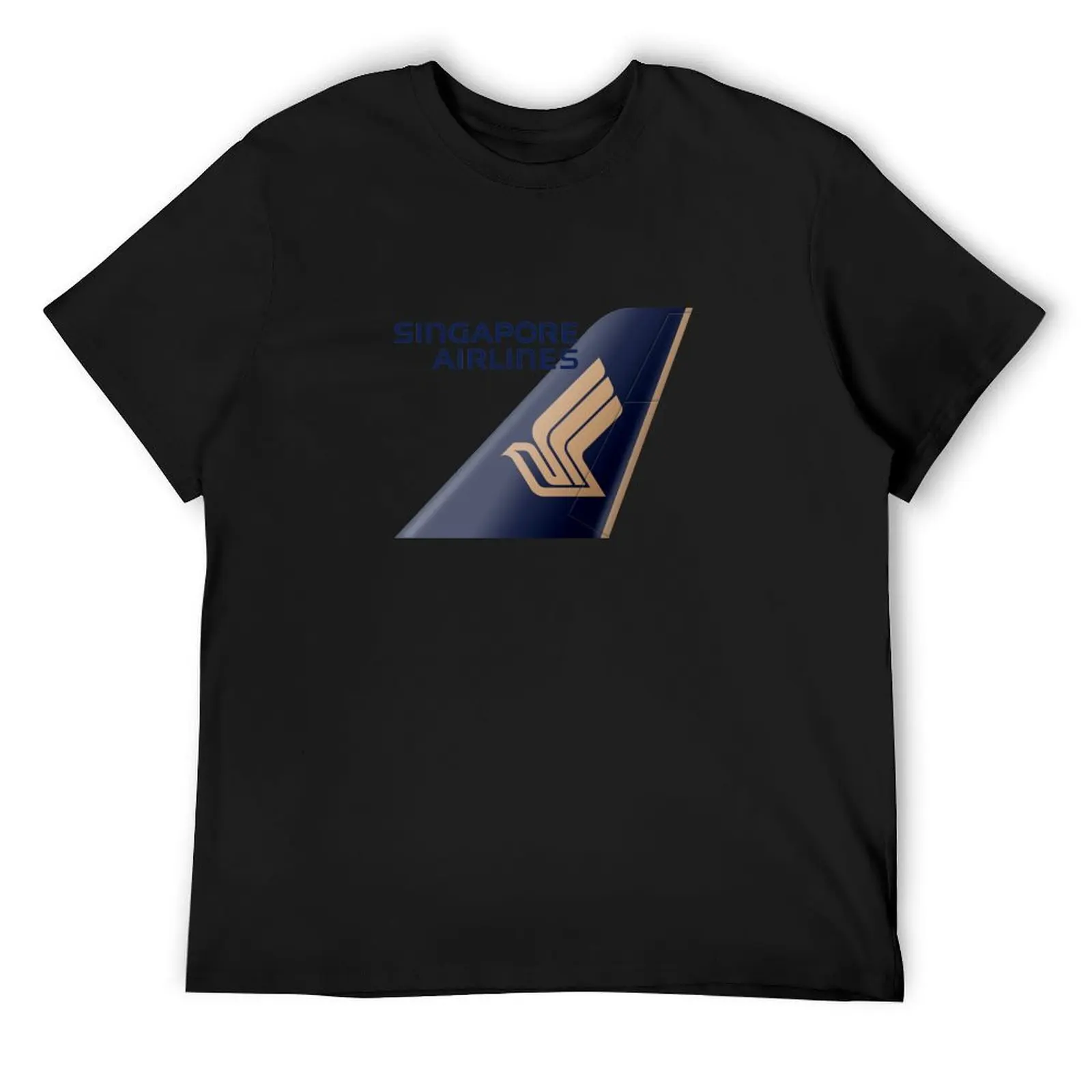 Singapore Airlines Logo T-Shirt plus size clothes blacks Short sleeve tee men