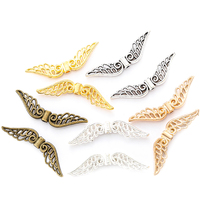 YuenZ 25pcs 5 colour Antique silver Plated Charms wing Small hole beads Pendants for Jewelry Making DIY Handmade 31*8mm D436