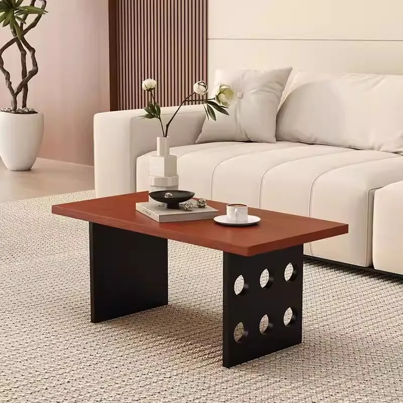 Solid wood coffee table side table simple living room home designer small apartment