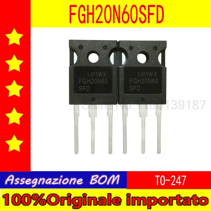 

10pcs/lot FGH20N60SFD FGH20N60 FGH75N60UF FGH75N60 TO-247 power transistor