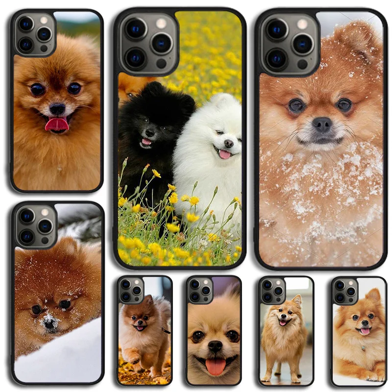 Pomeranian dogs dog Phone Case Cover For iPhone 15 16 14 XR XS 11 12 13 Mini Pro MAX Plus Coque